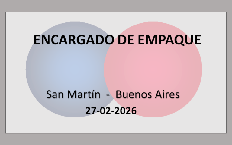 Encargado de Empaque 4 - OL Group Encargado de Empaque