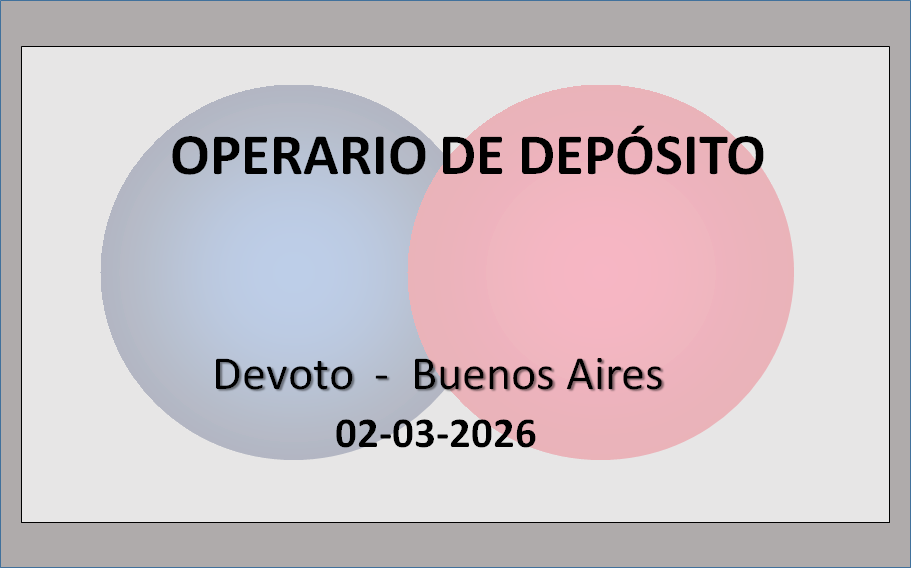 Operario de Depósito