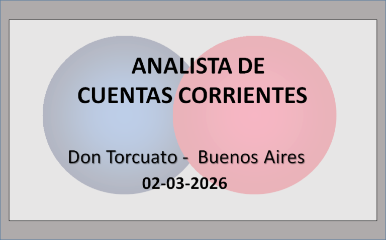 Analista de Cuentas Corrientes 4 - OL Group Analista de Cuentas Corrientes