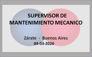 Supervisor de Mantenimiento Mecánico