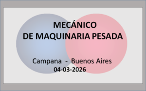 Mecánico de Maquinaria Pesada
