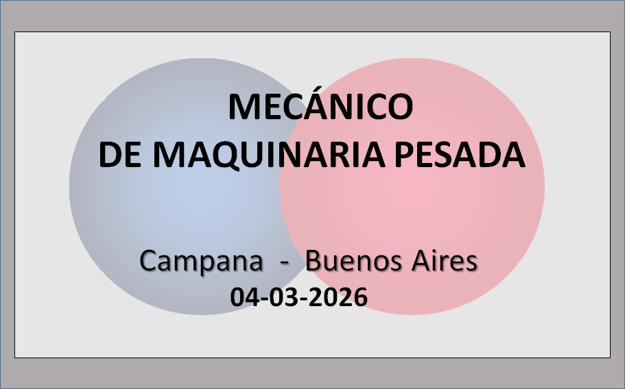 Mecánico de Maquinaria Pesada