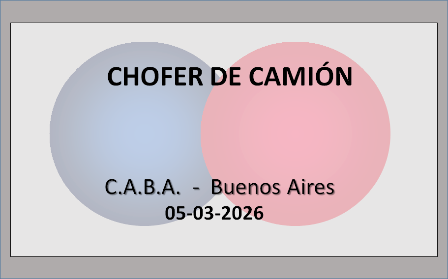 Chofer de Camión
