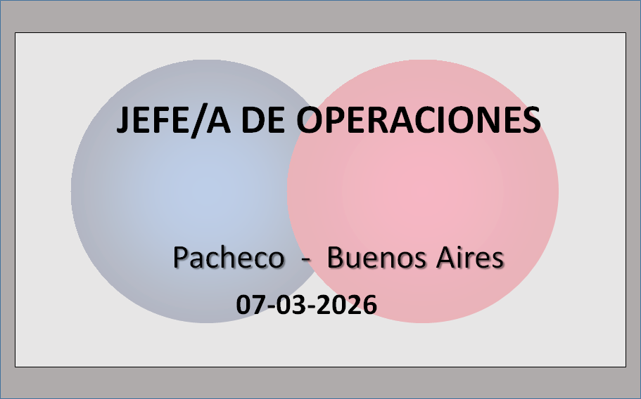 Jefe/a de Operaciones