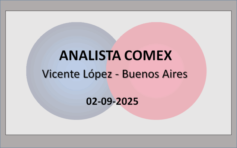 Analista Comex