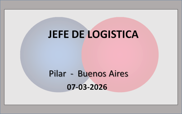 Jefe de Logística