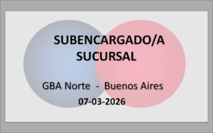 Subencargado/a Sucursal