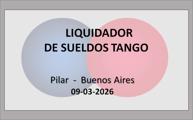 Liquidador de Sueldos Tango