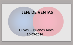 Jefe de Ventas
