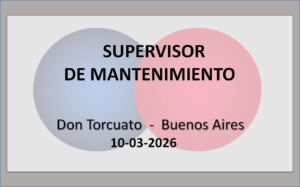 Supervisor de Mantenimiento