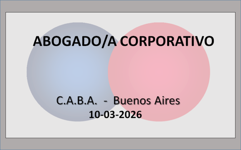 Abogado/a Corporativo