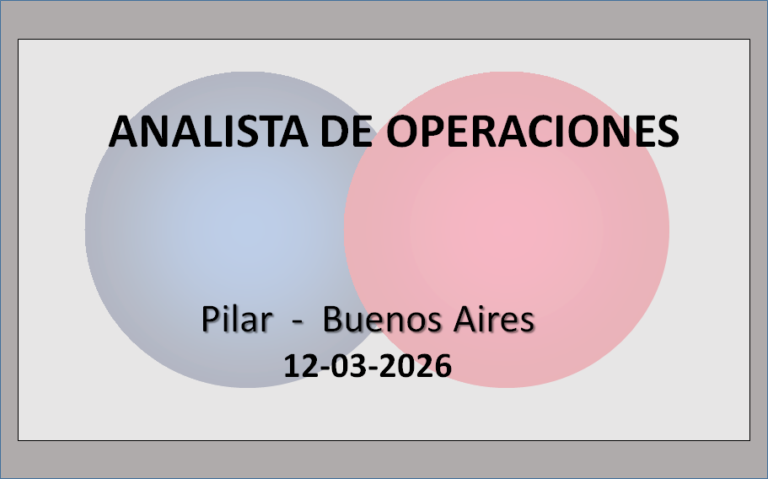 Analista de Operaciones