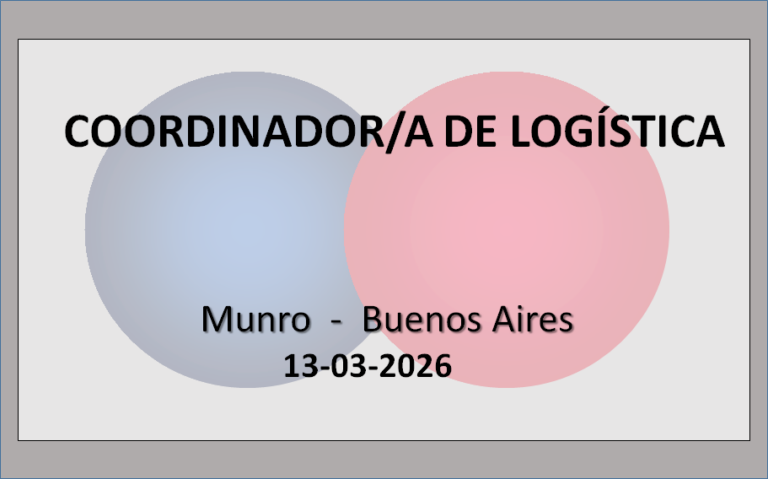 Coordinador/a de Logística