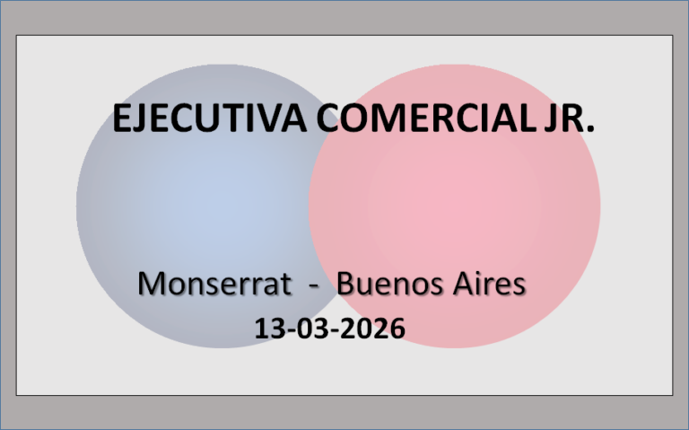Ejecutiva Comercial Jr.