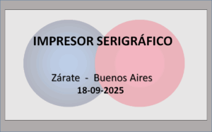 Impresor Serigráfico