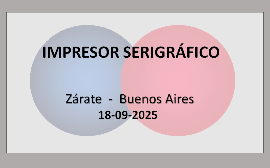 Impresor Serigráfico