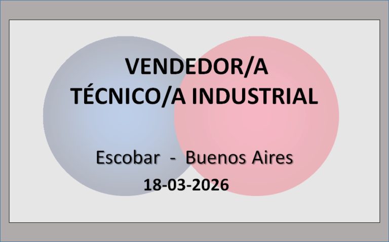 Vendedor/a Ténico/a Industrial