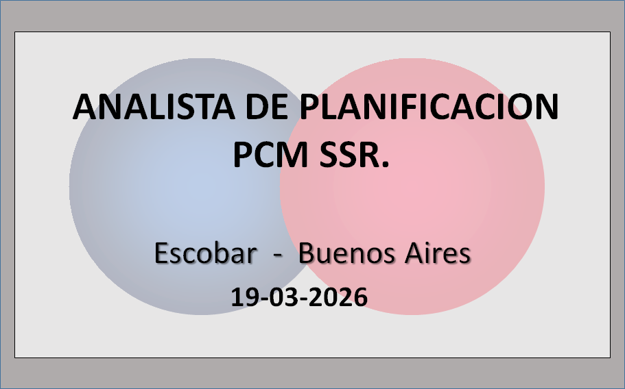 Analista Semi Senior de Planificación