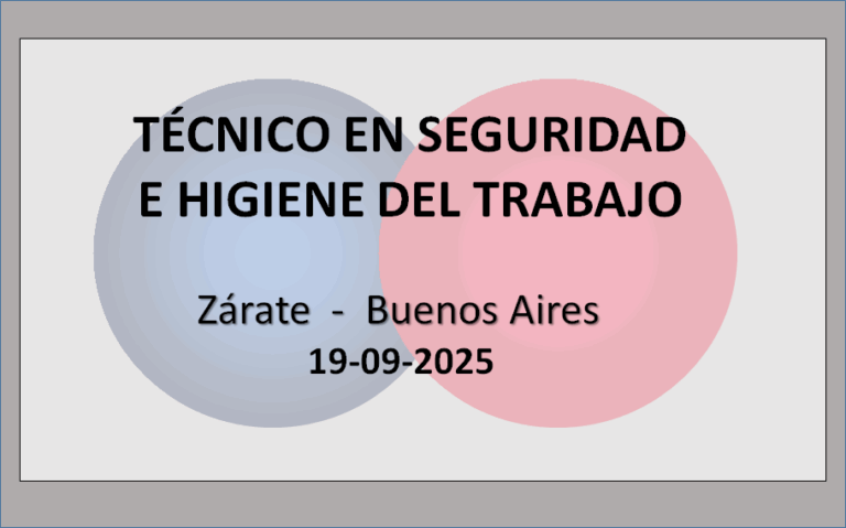 Técnico en Seguridad e Higiene del Trabajo