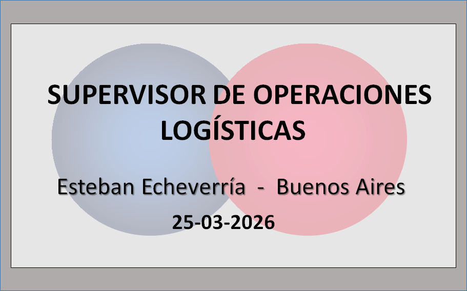 Supervisor de Operaciones Logísticas
