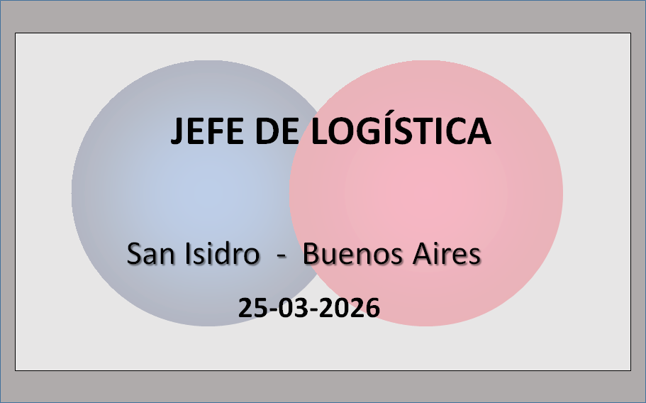 Jefe de Logística