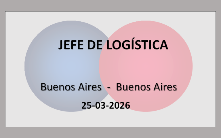 Jefe de Logística