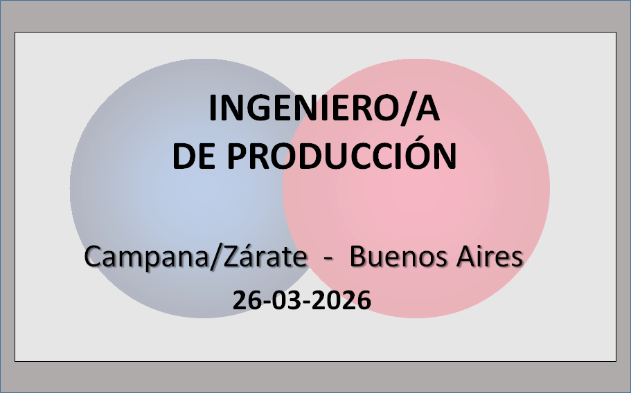 Ingeniero/a de Producción (Eventual)