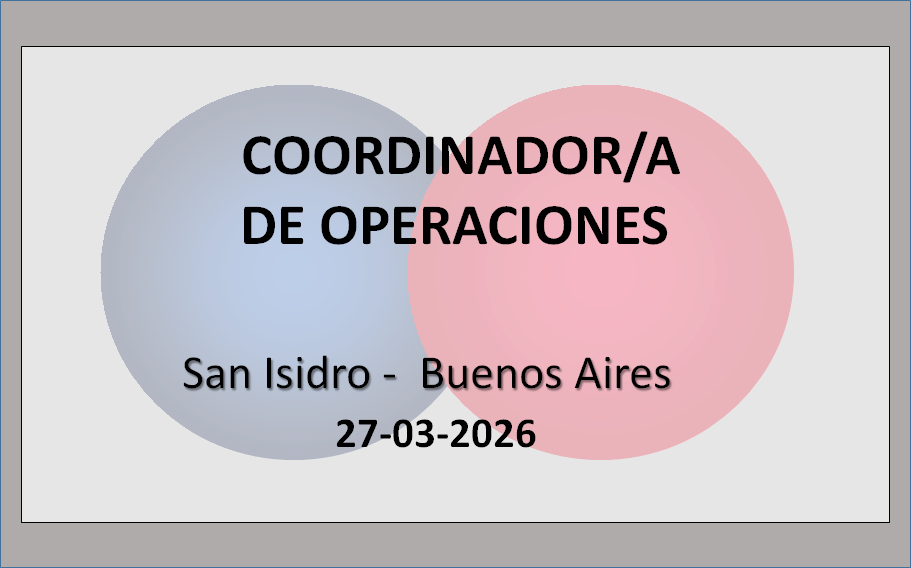 Coordinador/a de Operaciones