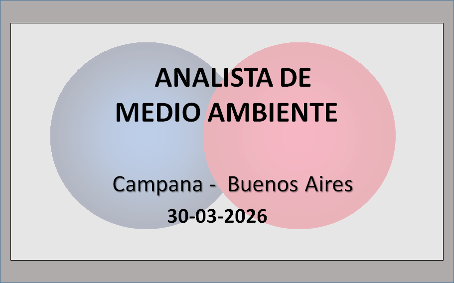 Analista de Medio Ambiente (con foco en Seguridad e Higiene)