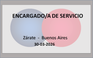 Encargado/a de Servicio