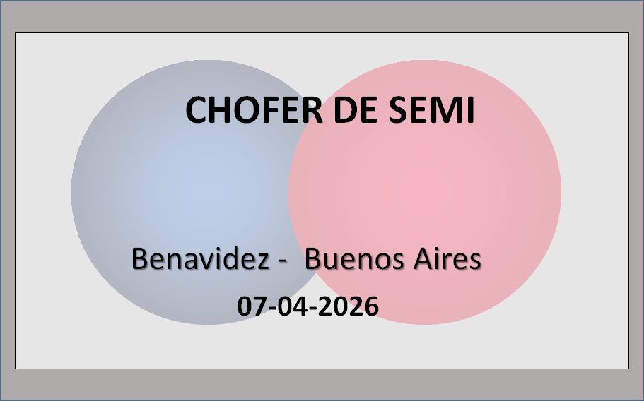 Chofer de Semi remolque