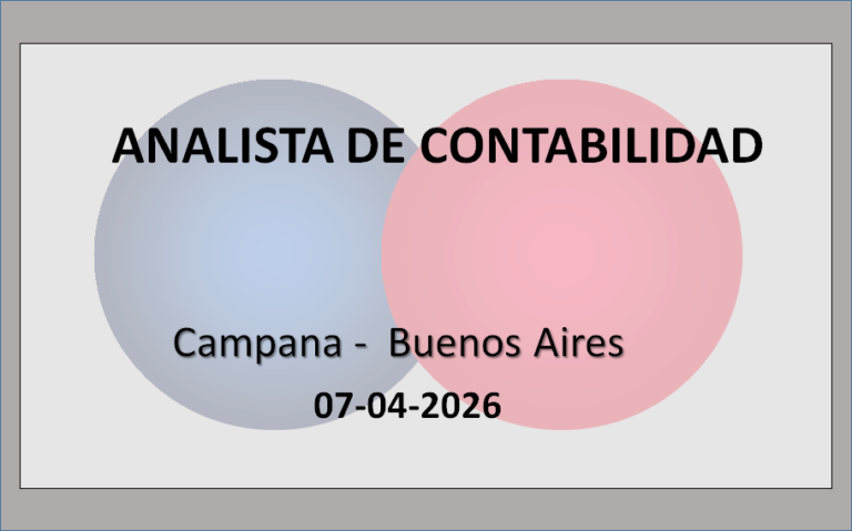 Analista de Contabilidad