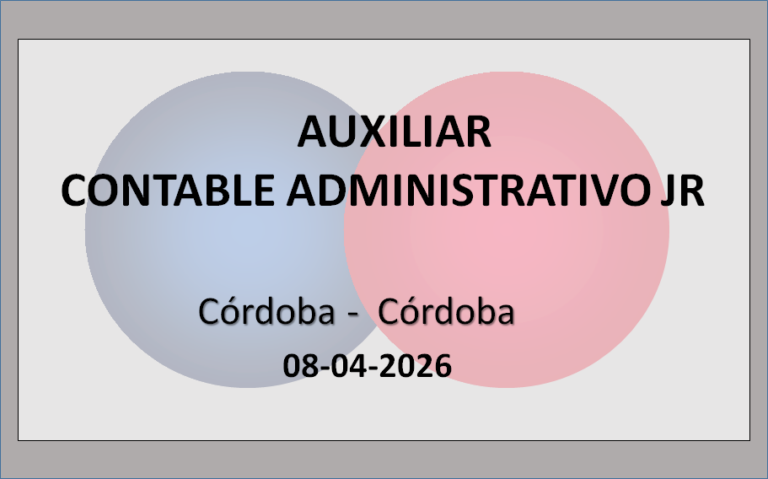 Auxiliar Contable Administrativo Jr