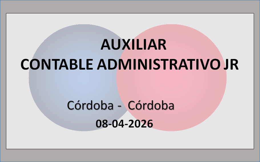 Auxiliar Contable Administrativo Jr