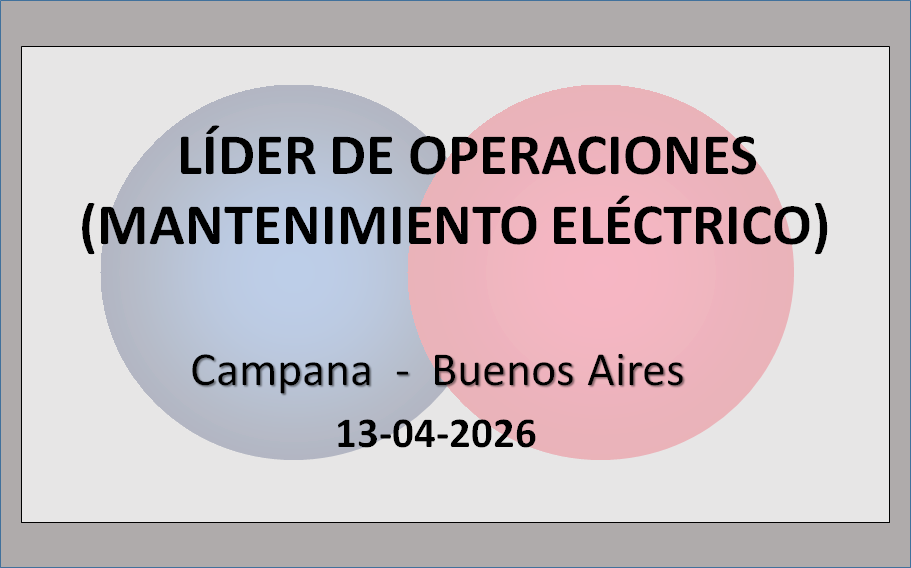 Líder de Operaciones (Mantenimiento Eléctrico)