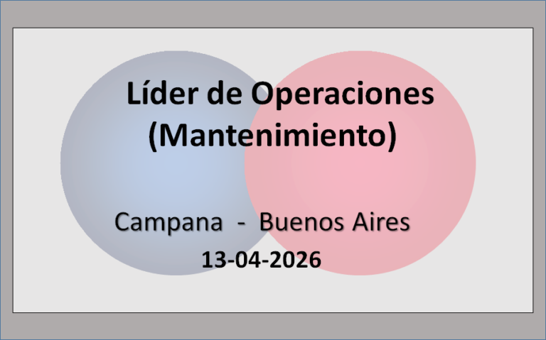 Líder en Operación: Mantenimiento