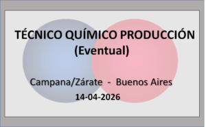 Técnico Químico para Producción (Eventual)