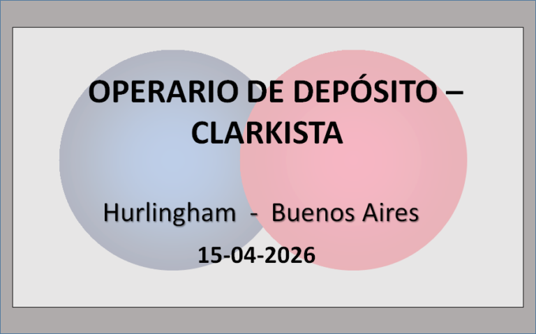 Operario de Depósito – Clarkista