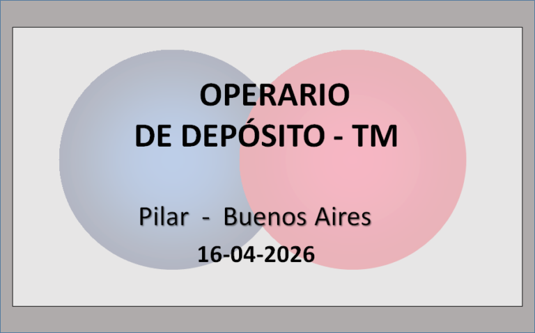 Operario de Depósito - TM