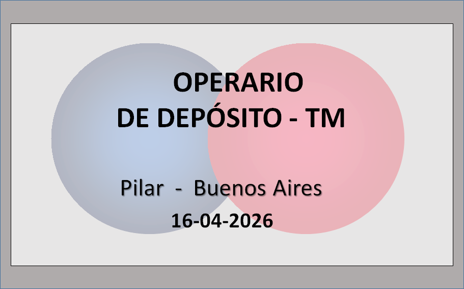 Operario de Depósito - TM