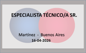 Especialista Técnico/a Sr.