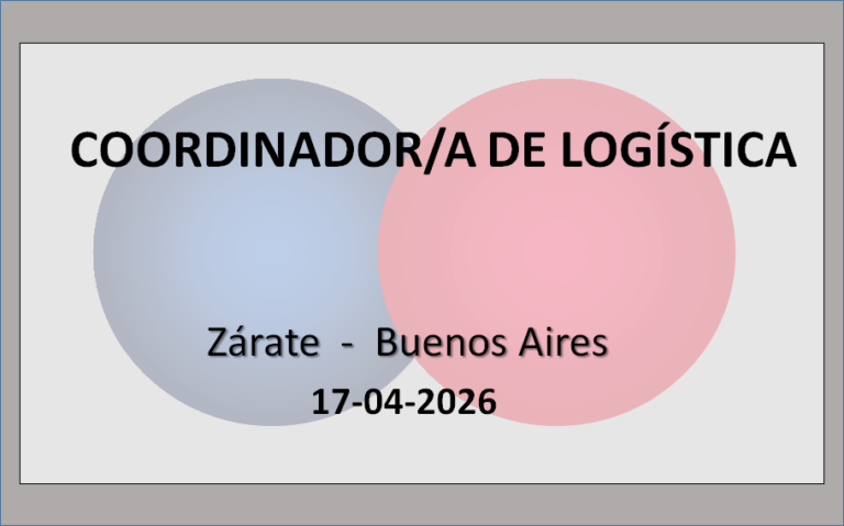 Coordinador/a de Logística