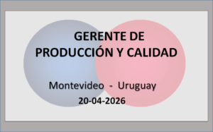Gerente de Producción y Calidad