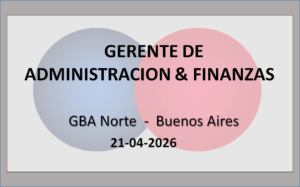 Gerente de Administración & Finanzas