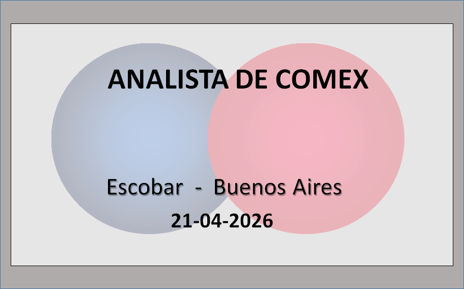 Analista de COMEX