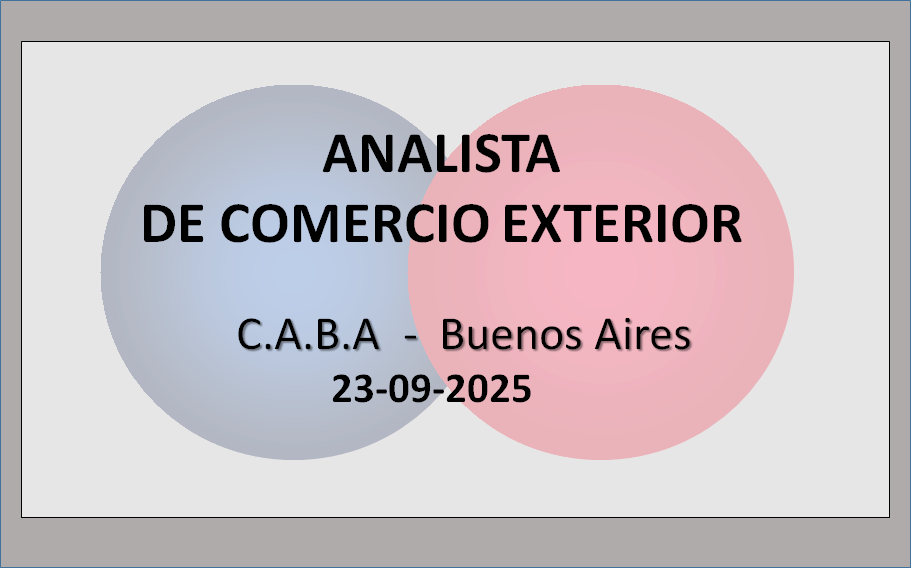 Analista de Comercio Exterior