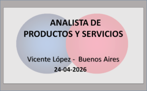 Analista de Productos y Servicios