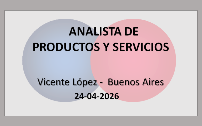 Analista de Productos y Servicios