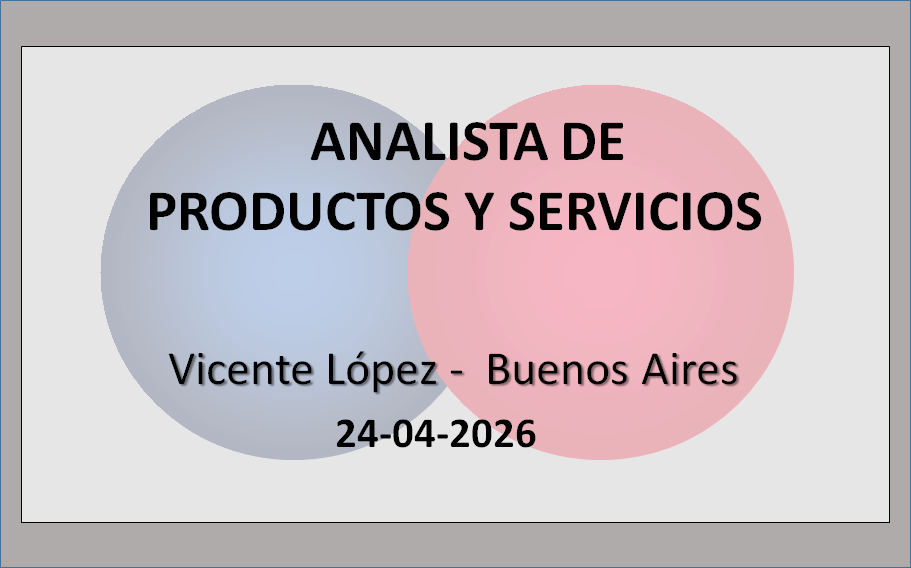 Analista de Productos y Servicios