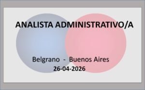 Analista Administrativo/a